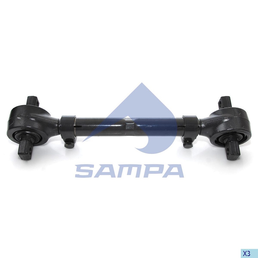 BARRA DE REACCION VOLVO BUS B5 - B7 - B12M D: 46 MM, B: 17 MM, L: 510 MM OEM 20816978