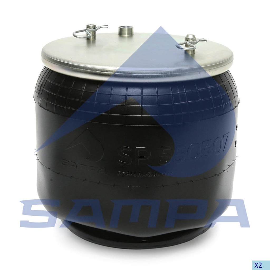 [66SP 550307-K01] BOMBONA SUSPENSION TRASERA SCANIA BUS K124-360-410 M16 X 1,5 67 D: 229 MM, DMAX: 295 MM, M16 X 1,5, L: 245 MM OEM 1726246