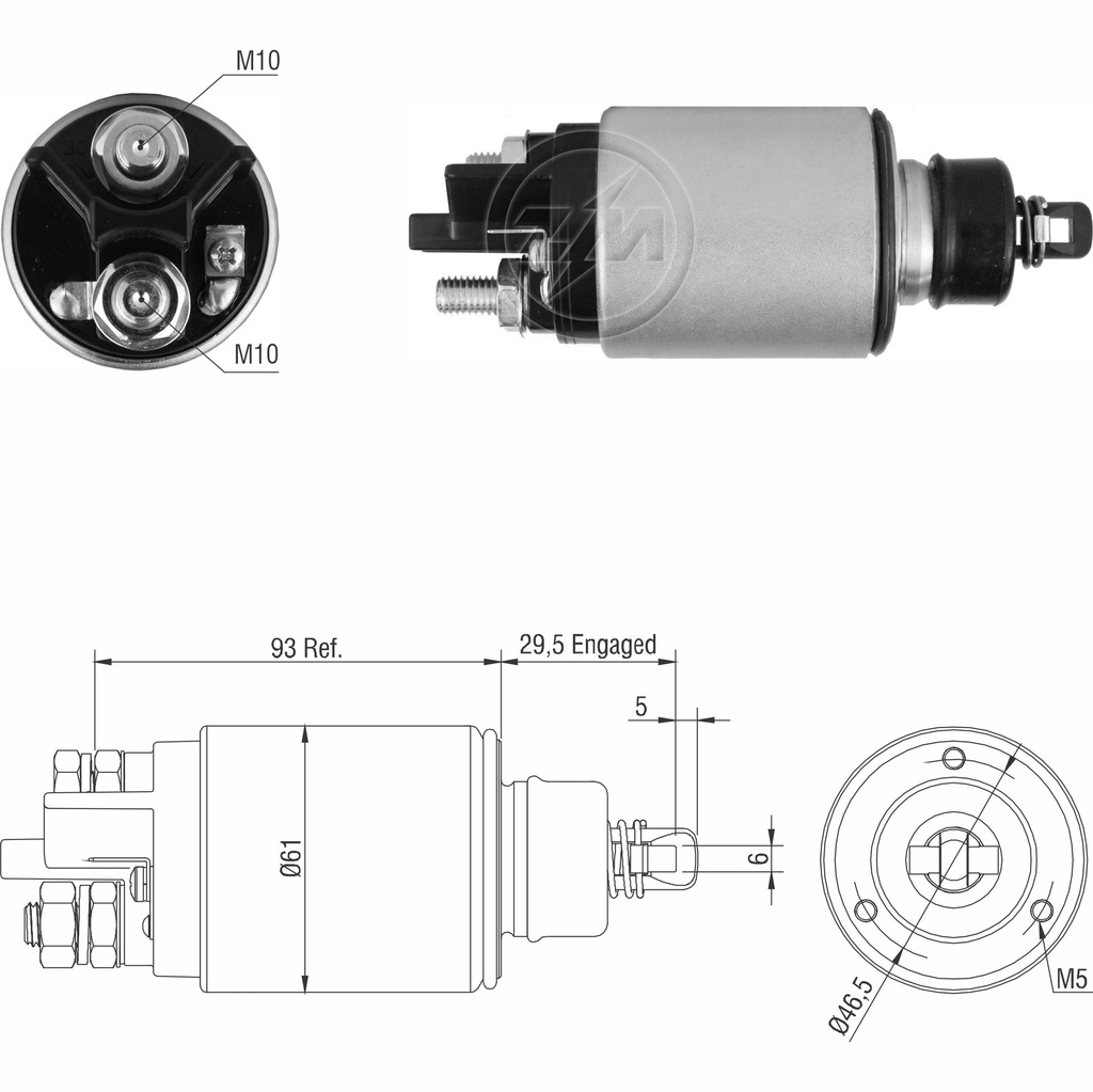[02ZM-1826] AUTOMATICO FORD 12V 