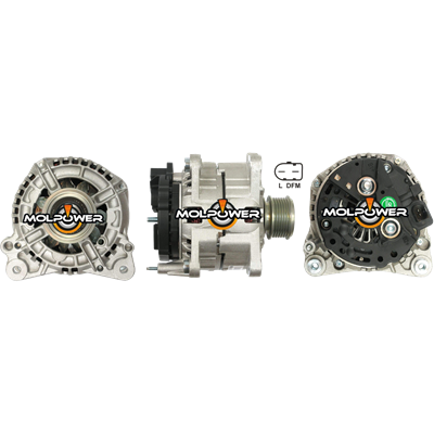 [44SG12B015] ALTERNADOR VOLKSWAGEN GOLF JETTA AUDI A3 12V 120AMP 61MM 2PINES P: 6PK T:VALEO V:INT