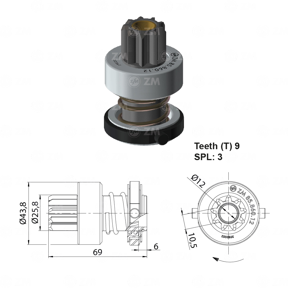 [858586012] BENDIX BLAZER DELCO 9D