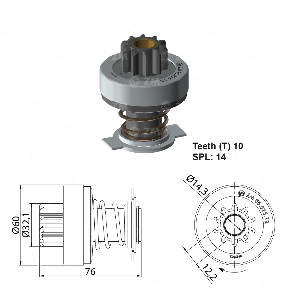 [858582512] BENDIX JOHN DEERE 2403 T-10 SPL014
