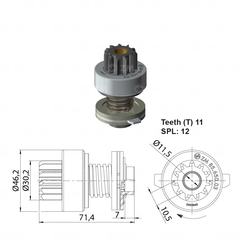 [858565003] BENDIX FIAT 147 INDIEL MAGNETTI MARELLI 11D