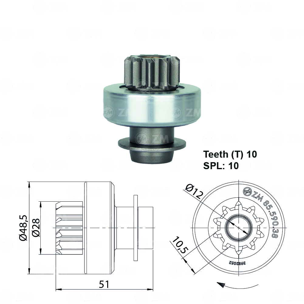 [858559038] BENDIX RENAULT 19 VALEO 10D