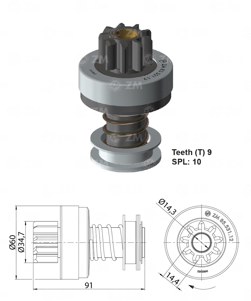 [858553112] BENDIX FIAT 673 BOSCH 9D