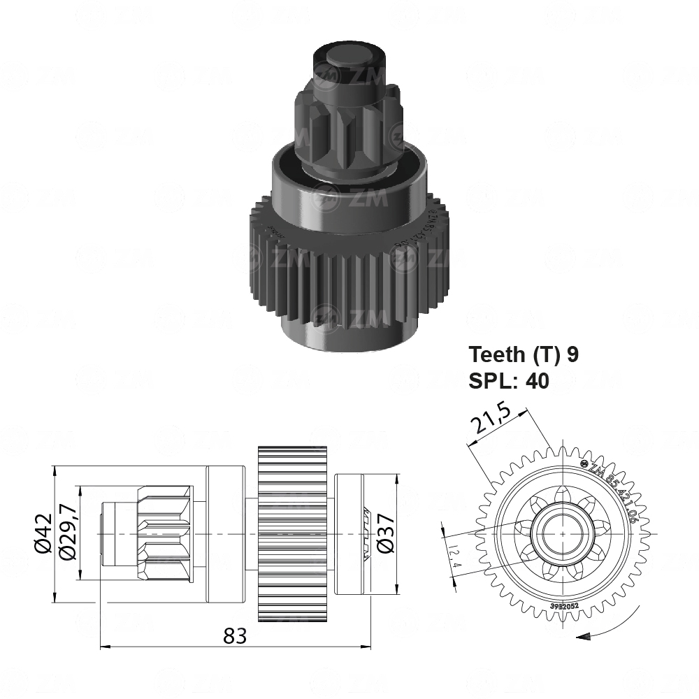 [858542106] BENDIX RELACIONADO TOYOTA 4.5 DELGADO T-9