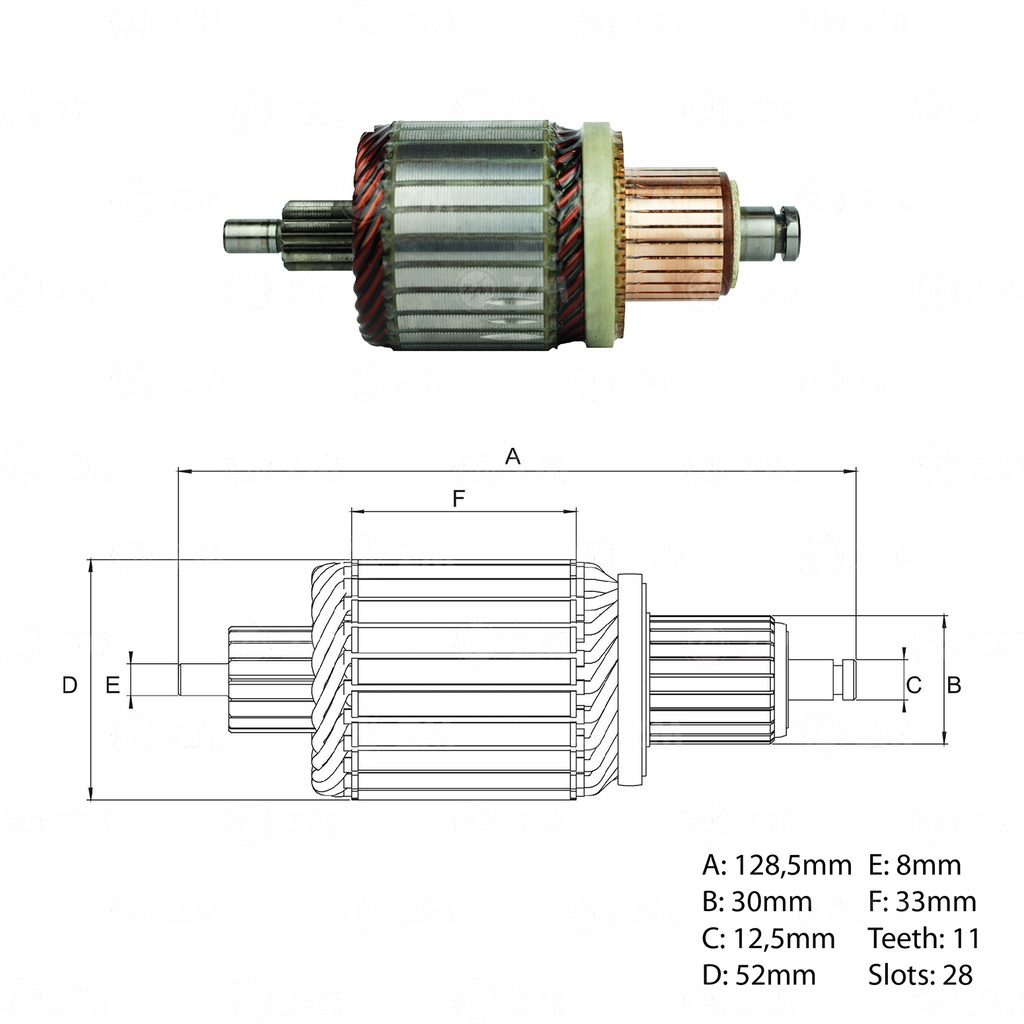 [438338103] INDUCIDO ARRANQUE DODGE JOURNEY CITROEN BERLINGO, XSARA MERCEDES SPRINTER II PEUGEOT 206, 306, 307, 406 12 V