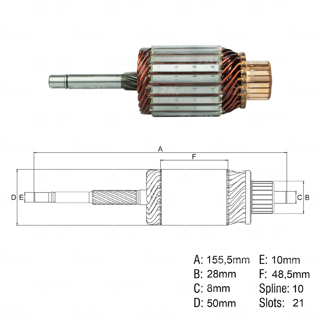 [438359002] INDUCIDO ARRANQUE RENAULT CLIO, KANGOO, MEGANE, TWINGO FIAT PALIO, SIENA, STRADA. 12V