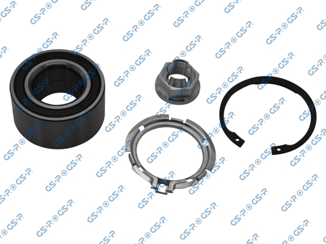RODAMIENTO RUEDA DEL RENAULT MEGANE 2.0 II 2002-2009 CLIO 2.0 III 2014-2017 TWINGO 1.2 2006-2012 KANGOO II 2008-2015 LOGAN 2007-2015 SANDERO STEPWAY 2010-2015 (RODILLO 9137005) (RODILLO+ANILLO DE SEGURIDAD+ANILLO DE RETENCION DE OJO+TUERCA) (37X72.04X37) CON ABS