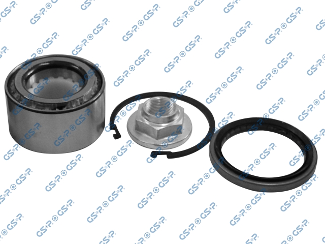 [71GK6882] RODAMIENTO RUEDA DEL TOYOTA HILUX VIGO 2.7 2.8 3.0 2005-2015 FORTUNER 2.7 2008-2016 4X2 (RODILLO 9143020) (RODILLO-RETEN-TUERCA-ANILLO RETENCION) (43X77X41.5 - 45.5)