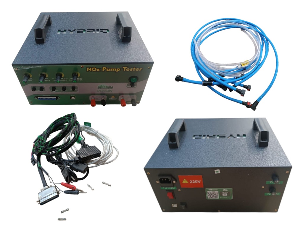 LABORATORIO DE BOMBAS DENOX 2.1 VOLVO DENOX 2.2 EMITEC BLUETEC 1MALETA 5CABLES 01CABLE USB MANGUERAS PEN DRIVE