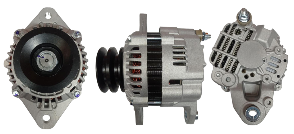 [34GA15188] ALTERNADOR MITSUBISHI CANTER FUSO 4D34 24V 55AMP PIE A PIE 80MM 2PINES P: 2V T: MITSUBISHI V: INT (GA808)
