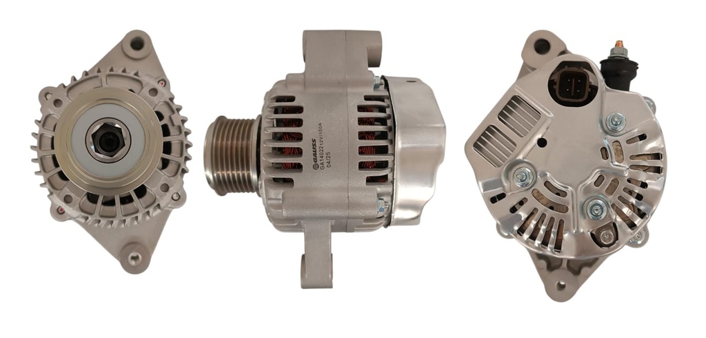 [34GA14022] ALTERNADOR TOYOTA HILUX 2.5 01-15 LANDCRUISER PRADO 3.0 02-09 VIGO 2.5 06-12 12V 90AMP 4PINES P:7PK T:NIPODENSO V:INT (GA866)