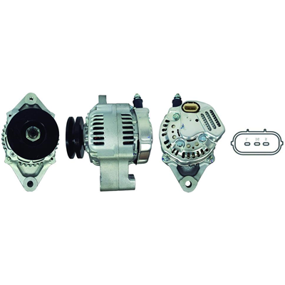 ALTERNADOR DAHIATSU DELTA SIMILAR A LA FUSO 12V 50AMP SPOOL 3PINES P: 1V OD87 T:NIPONDENSO V:INT(GA821 GA1251)
