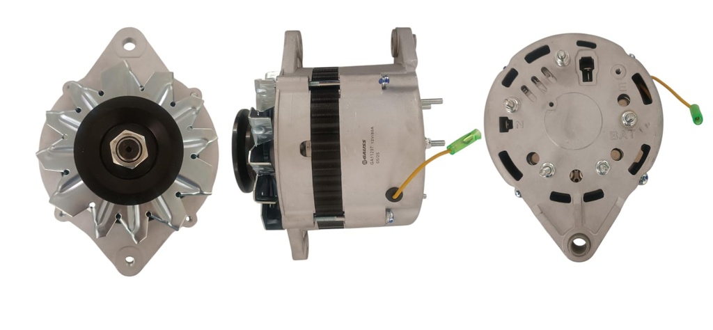 [34GA11297] ALTERNADOR CHEVROLET NPR, NKR, MAZDA TURBO, MITSUBISHI CANTER, SIN BOMBA, 12V 80AMP 2PINES, SEÑAL RPM P:1V TIPO: HITACHI 23300-AA000
