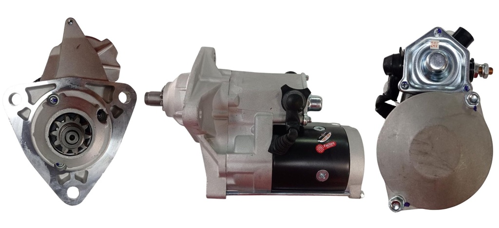 ARRANQUE RETRO EXCAVADORA CUMMINS 7.50KW 24V T-10 3HUECOS T:NIPONDENSO 18535N 228000-5612 228000-5631 228000-5630 112544 3675247RX 