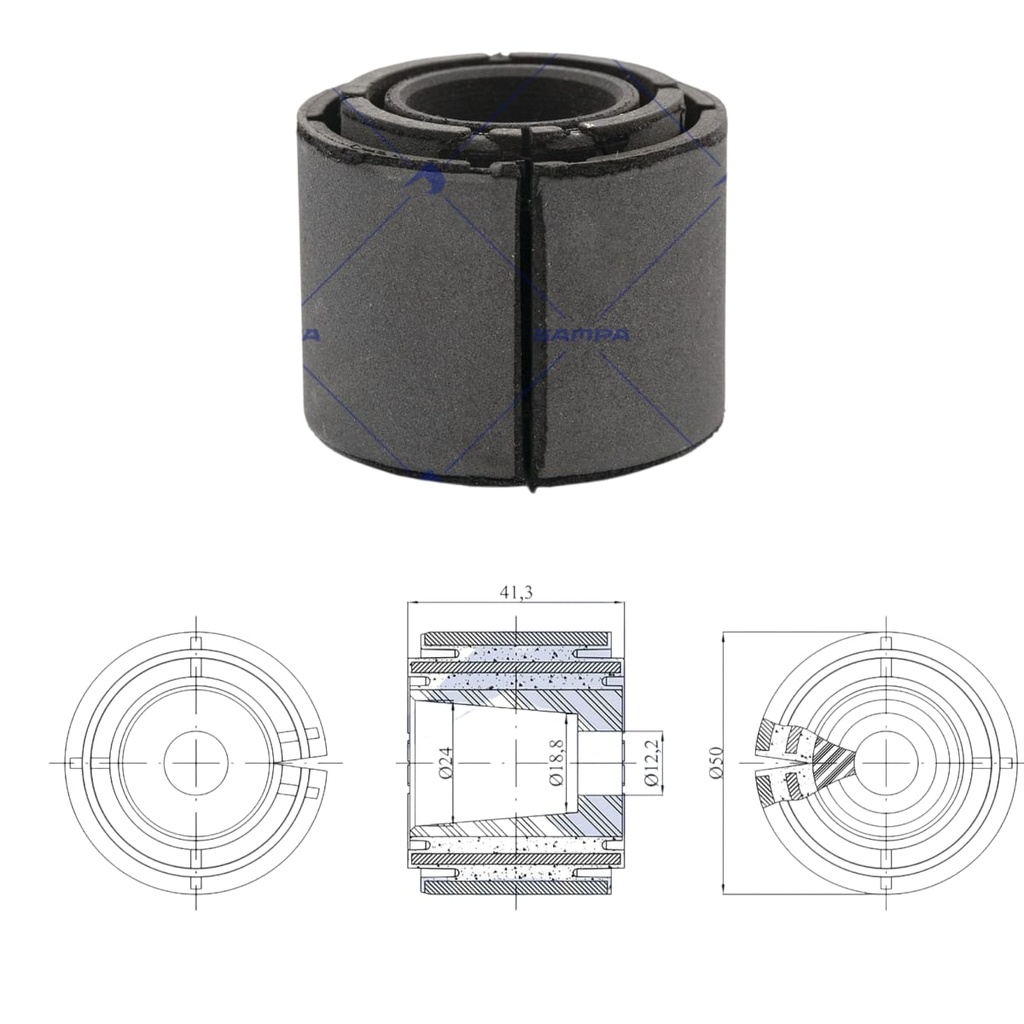 BUJE REPARACION BARRA ESTABILIZADORA SCANIA BUS