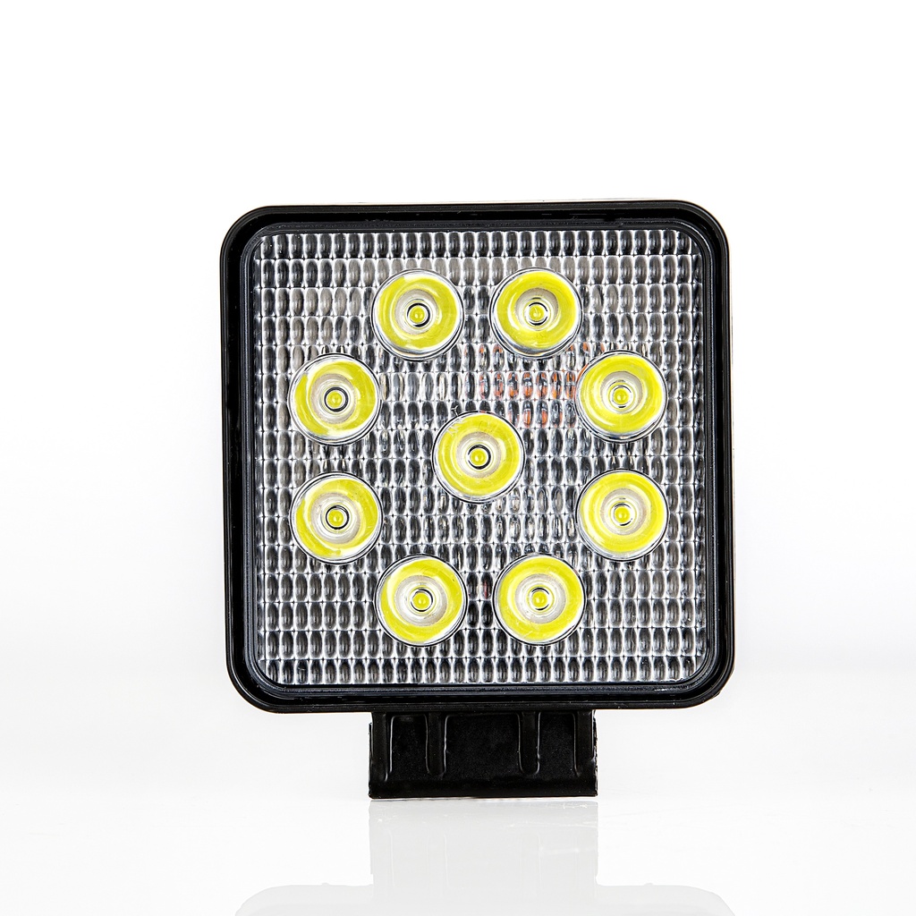 FARO LED 4 CUADRADA 9 LEDS PLANO 10-30V