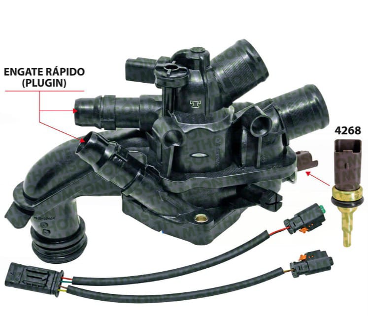 [46VT643.105] TERMOSTATO BASE PEUGEOT 2008 3008 1.6L 11.19 CITROEN DS3 DS4 1.6L 13-16 EP6