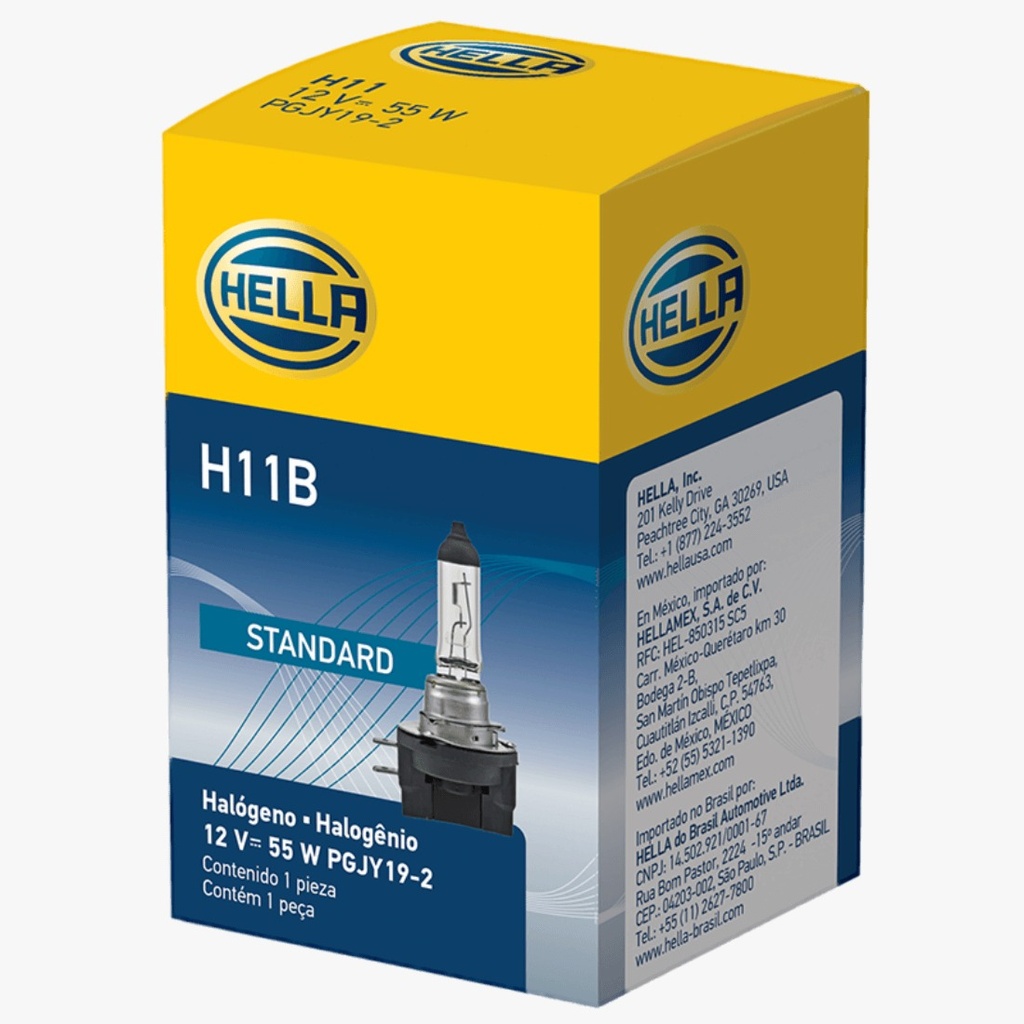 [988358142] BOMBILLO HALOGENO H11B PGJY19-2 12V 55W T4  X UNIDAD