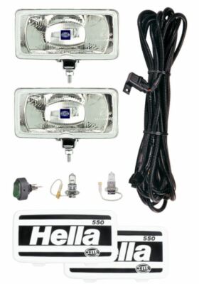 [985700691] EXPLORADORA AUXILIARES HALÓGENOS COMET 550 RECTANGULAR - H3 - CONECTOR PLANO - INCLUYE ARNÉS 12V  ECE / SAE SET X 2