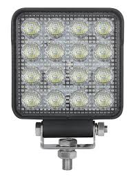 EXPLORADORA LED 2000 LM 12-24V CUADRADA 16 LED CORTO ALCANCE 6000K