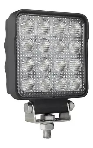 [98357106002] EXPLORADORA DE TRABAJO LED 4SQ LED 2.0 LR CUADRADO - CABLE EXTREMOS ABIERTOS LARGO ALCANCE 12V / 24V 24W 2000LM TAMAÑO 139MM X 108MM / 5.47" X 4.25" 6000K IP6K9K / IP67 X UND