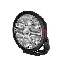 [98357199071] EXPLORADORA LED 9" 12-24V LUZ DE CARRETERA REDONDA 6000K 1550LM CARCASA NEGRA BLANCO/AMBAR