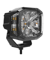 [98358233531] EXPLORADORA X1 UND LED 4.3" MOTO 12-24V 3000LM LARGO ALCANCE LUZ BLANCO/AMBAR CONECTOR DEUTSCH INCLUYE CUBIERTA AMBAR LUZ DE CURVA