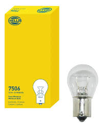BOMBILLO INCANDESCENTE 7506 (1141) P21W BA15S 12V S8  X UNIDAD EMPAQUE CAJA X 10