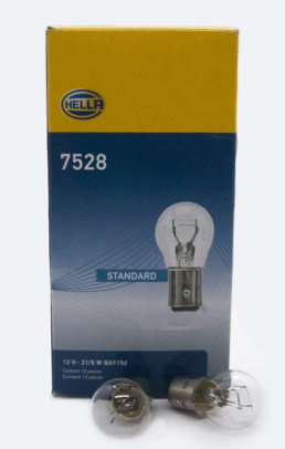 BOMBILLO MINIATURA 1034 BAY15D 12V 21/5W LUZ FRENO STD CAJA X 10 1987302814 7528 1077 GL1034 12499 MOTOCICLETA