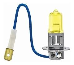BOMBILLO LUZ AMARILLA H3 12V 55W PK22S T3.25 CAJA X UNIDAD