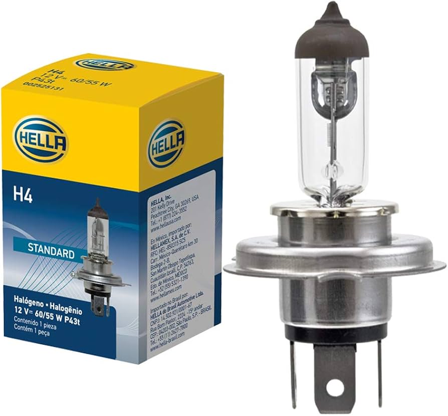 BOMBILLO HALOGENO H4 P43T-38 12V 55/60W FARO STD CAJA X UNIDAD 1987302803 64193 50440 GL11 12342