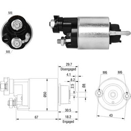 [02ZM-2705] AUTOMATICO HONDA CIVIC 12V CARROS CHINOS NIPONDENSO