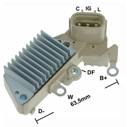 [07GA850] REGULADOR HONDA ACURA SLX3 2L ISUZU TROOPER 3.2L 75AMP C-IG-L TERMINAL L 126000-2150 234731