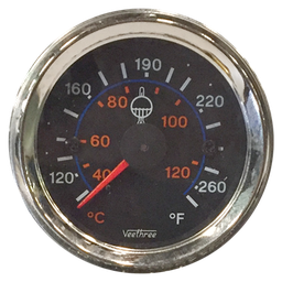 [16050839] MARCADOR TEMPERATURA AGUA MECANICO 200" 5.08M ARO CROMADO