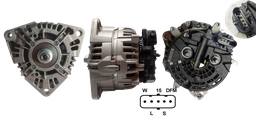 [AA1986A00974] ALTERNADOR MB MERCEDES BENZ ATEGO ACTROS 24V 120AMP (0124655025) 1986A00517