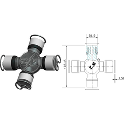 [543500105] CRUCETA CARDAN C-30 F350 F600 SELLADA