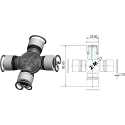 [543500113] CRUCETA CARDAN TOYOTA FORD 350 BT-50