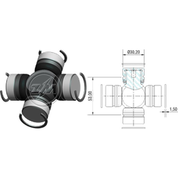 [543500202] CRUCETA CARDAN DOBLE DE CAMIONETAS