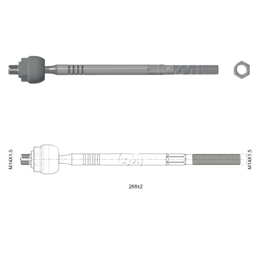 [51ZM-17011002] TERMINAL AXIAL FIAT IDEA 07 PALIO 01-08 SIENA 01-08 STRADA 99-09 TEMPRA L:268 RC: M14-1 50 RP: M14-1 50 TP:86N.M DERECHA-IZQUIERDA