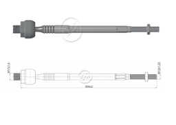 [51ZM-17011677] TERMINAL AXIAL MAZDA 323 86 03 