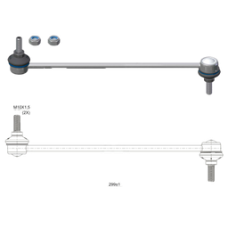 [51ZM-37011456] BIELETA BARRA ESTAB. DEL FORD FOCUS II III 04 12 MAZDA 3 BK 03 09 BL 08 14 VOLVO C30 06 12 S40 II 04 12 XC70 II