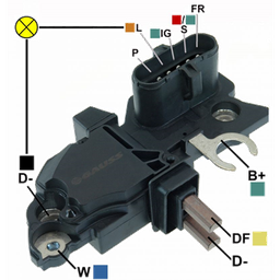 [07GA300] REGULADOR SCANIA 113 24 AA BOTON 5 P-L-IG-S-FR TIPO BOSCH (GA1423) F00M145300 F00M144106 F00M144124 F00M145294