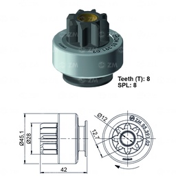 [858539102] BENDIX KIA PICANTO MV I10 I20 1.2 T-8