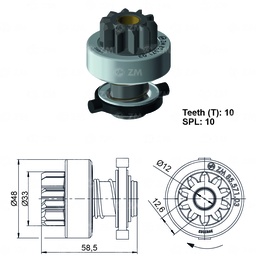 [858557103] BENDIX DODGE RAM 1500. 2500. 3500 T BOSCH 10D