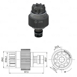 [858568005] BENDIX RELACIONADO NPR NISSAN PATHFINDER Y PATROL 4.5 Y 4.8 T-9