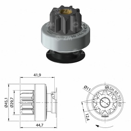 [858570105] BENDIX TOYOTA COROLLA FORTUNER T-9