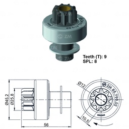 [858579002] BENDIX RENAULT 4 12 KANGO MITSUBISHI ADAPTACION 9D