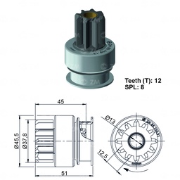 [858579021] BENDIX MITSUBISHI L200 2.5 L300 PAJERO 2.5 SPACE GEAR 2.5 T-12